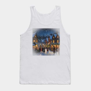 Dickensian Christmas Scene Tank Top